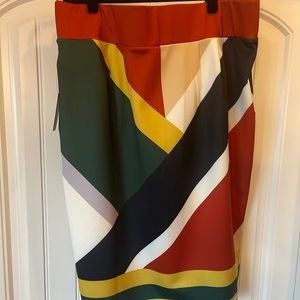 Geometric Print Skirt